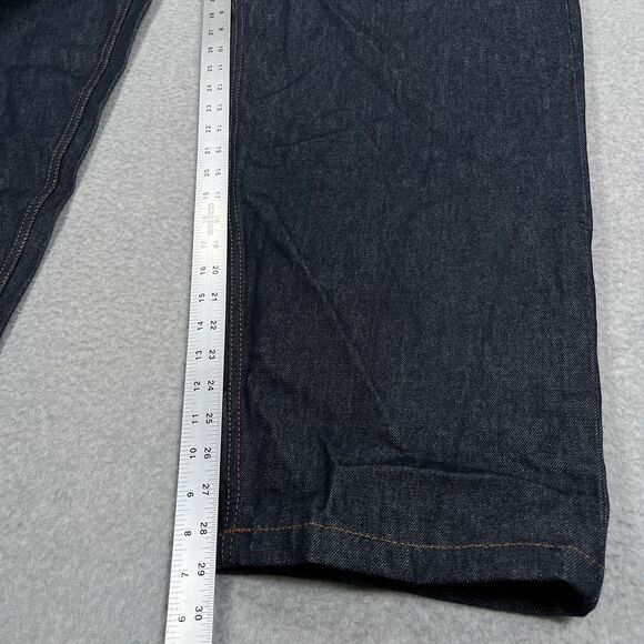 Luxire Custom Clothing Selvedge Jeans Mens 48 x 29 Loose Tapered Dark Denim $150 - Picture 7 of 13
